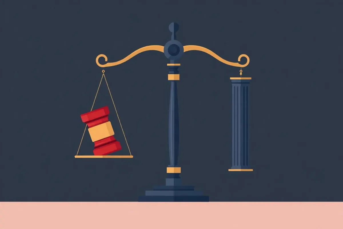 Legal vertical illustration
